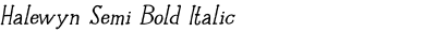 Halewyn Semi Bold Italic